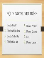 Vật liệu và linh kiện bán dẫn  Các loại diode