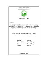 Thực hiện quy trình phòng, chẩn đoán và điều trị bệnh sinh sản cho lợn nái tại trại lợn Nguyễn Thanh Lịch, xã Ba trại  huyện Ba Vì  thành phố Hà Nội (Khóa luận tốt nghiệp)