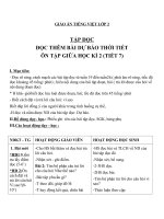 Giáo án Tiếng Việt 2 tuần 25 bài: Tập đọc  Dự báo thời tiết