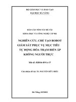 Nghiên cứu, chế tạo robot giám sát phục vụ mục tiêu tự động hóa trạm biến áp không người trực