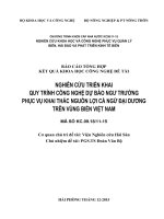 NGHIÊN CỨU TRIỂN KHAI QUY TRÌNH CÔNG NGHỆ DỰ BÁO NGƢ TRƢỜNG PHỤC VỤ KHAI THÁC NGUỒN LỢI CÁ NGỪ ĐẠI DƢƠNG TRÊN VÙNG BIỂN VIỆT NAM