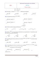 10 đề thi thử THPT quốc gia môn toán có đáp án và lời giải chi tiết–tập 6 