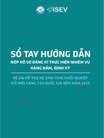 SỔ TAY HƯỚNG DẪN NỘP HỒ SƠ ĐĂNG KÍ THỰC HIỆN NHIỆM VỤ HÀNG NĂM, ĐỊNH KỲ - ĐỀ ÁN HỖ TRỢ HỆ SINH THÁI KHỞI NGHIỆP ĐỔI MỚI SÁNG TẠO QUỐC GIA ĐẾN NĂM 2025