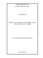 Nghiên cứu xây dựng mạng cảm biến không dây dựa trên giao thức LEACH và zigbee 