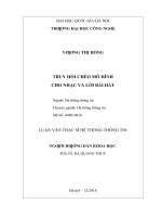 Truy hồi chéo mô hình cho nhạc và lời bài hát 