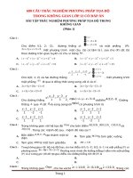 680 câu trắc nghiệm phương pháp tọa độ trong không gian lớp 12 có đáp án 