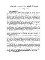 MỘT SỐ KINH NGHIỆM DẠY TRẺ KỸ NĂNG SỐNG