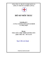 HỒ SƠ MỜI THẦU Gói thầu số 1: CUNG CẤP DÂY DẪN GZTACSR340 VÀ PHỤ KIỆN Dự án: THAY DÂY CHỊU NHIỆT ĐƯỜNG DÂY 220kV PHÚ MỸ - MỸ XUÂN