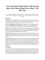 Hành vi tổ chức : luồng giao tiếp, luồng kiến thức, đổi mới hành vi trong tổ chức