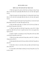 ĐỀ tài TIỂU LUẬN môn LUẬT tố TỤNG dân sự 