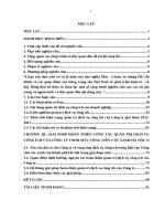 Quản trị dịch vụ công ích của Công ty TNHH Một thành viên Công viên cây xanh Hà Nội