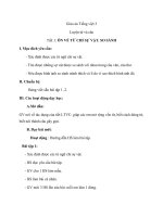 Giáo án Tiếng Việt 3 tuần 1 bài: Luyện từ và câu  Ôn về từ chỉ sự vật, So sánh