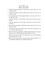 ĐỀ tài TIỂU LUẬN LUẬT học SO SÁNH 