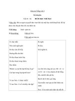 Giáo án Tiếng Việt 3 tuần 29 bài: Kể chuyện  Buổi học thể dục