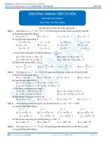 Bài tập tự luyện: Đạo hàm  Phương trình tiếp tuyến (Cơ bản và nâng cao)