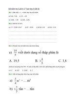 Đề kiểm tra cuối kì 2 toán lớp 5