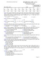 Kiem tra 1 tiet co dap an 