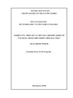 NGHIÊN CỨU, THIẾT KẾ VÀ CHẾ TẠO CARD ĐIỀU KHIỂN SỐ ỨNG DỤNG TRONG ĐIỀU KHIỂN THỜI GIAN THỰC