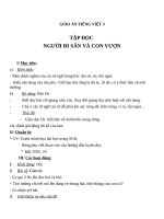 Giáo án Tiếng Việt 3 tuần 32 bài: Tập đọc  Người đi săn và con vượn