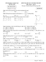 Đề thi học kì 1 toán 12 tỉnh quảng nam 2018 2019 có đáp án 