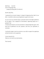 cover letter  đơn xin việc tiếng anh