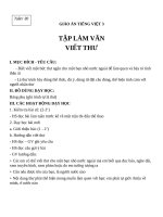 Giáo án Tiếng Việt 3 tuần 30 bài: Tập làm văn  Viết thư