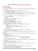 Đề cương ôn tập ngữ văn 7 học kì 2 