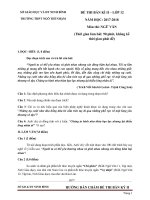 10 đề thi học kỳ 2 ngữ văn 12 có đáp án 