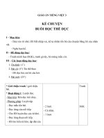 Giáo án Tiếng Việt 3 tuần 29 bài: Kể chuyện  Buổi học thể dục