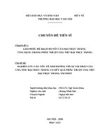 Chuyên đề tiến sỹ - Nghiên cứu giải phẫu hệ bạch huyết của đại trực tràng - ứng dụng trong phẫu thuật ung thư đại trực tràng