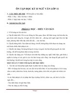 Nội dung ôn tập ngữ văn 11 học kỳ 2 