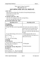 Giáo án toán lớp 4   quy đồng mẫu số các phân số