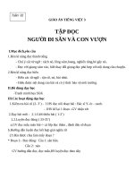 Giáo án Tiếng Việt 3 tuần 32 bài: Tập đọc  Người đi săn và con vượn
