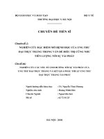 Chuyên đề tiến sỹ - Nghiên cứu đặc điểm mô bệnh học của ung thư đại trực tràng trong điều trị cũng như tiên lượng tới sự tái phát.