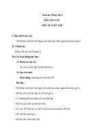 Giáo án Tiếng Việt 3 tuần 30 bài: Tập làm văn  Viết thư