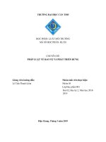 Bài báo cáo nhóm 05 - Bảo vệ và phát triển rừng