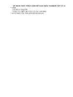 SU DUNG MAY TINH DE GIAI BAI TAP TRAC NGHIEM VAT LY 12 