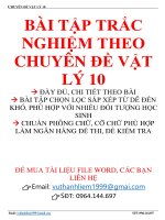 CHUYÊN đề vật lý 10 đầy đủ CHI TIẾT THEO bài