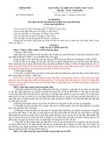 NGHỊ ĐỊNH Quy định chi tiết thi hành một số điều của Luật Đấu thầu về lựa chọn nhà đầu tư 30/2015/NĐ-CP