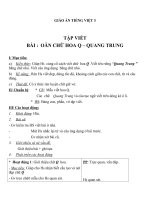 Giáo án Tiếng Việt 3 tuần 23 bài: Tập viết  Ôn chữ hoa Q