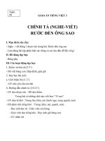 Giáo án Tiếng Việt 3 tuần 26 bài: Chính tả  Nghe  viết: Rước đèn ông sao, phân biệt r, d, gi; ên, ênh