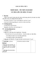 Giáo án Tiếng Việt 3 tuần 25 bài: Luyện từ và câu  Nhân hóa. Ôn tập cách đặt và trả lời câu hỏi Vì sao?