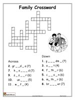 Family crossword (children)