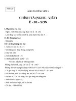 Giáo án Tiếng Việt 3 tuần 22 bài: Chính tả  Nghe  viết: Êđixơn, phân biệt tr, ch; dấu hỏi, dấu ngã