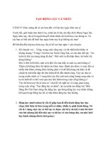 Thuyết minh bài giảng Phát triển kỹ năng quản trị-Nội dung tạo động lực cho bản thân