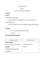Giáo án Tiếng Việt 3 tuần 26 bài: Tập đọc  Sự tích lễ hội Chử Đồng Tử