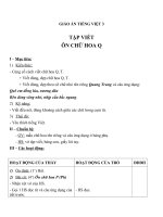 Giáo án Tiếng Việt 3 tuần 23 bài: Tập viết  Ôn chữ hoa Q