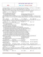 Tuyển chọn 10 đề thi thử THPT quốc gia môn vật lý có đáp án và lời giải 