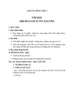 Giáo án Tiếng Việt 3 tuần 25 bài: Tập đọc  Hội đua voi ở Tây Nguyên