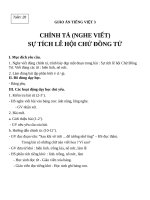 Giáo án Tiếng Việt 3 tuần 26 bài: Chính tả  Nghe  viết: Sự tích lễ hội Chử Đồng Tử, phân biệt r, d, gi; ên, ênh